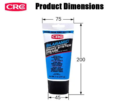 MKX27 CRC Silaramic Brake System Grease 141g Ceramic Fortified High Temp Resistant Automotive Lubricant NLGI 2