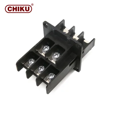 100A 5P Wall Pass Through Terminal 100A High Current Screw Connection Terminal Block for Photovoltaic Inverter Control Cabinet