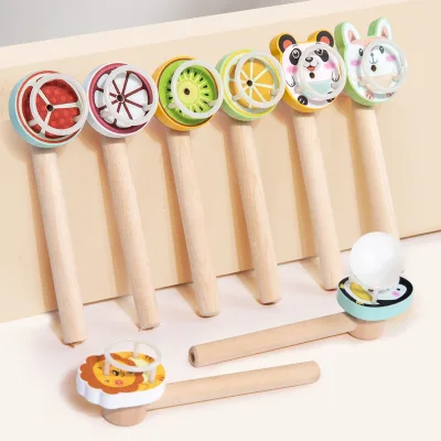 Wooden Blow Ball Game for 5 to 7 Years Children's Oral Muscle Sensation Practice Air Blowing Balance Exercise