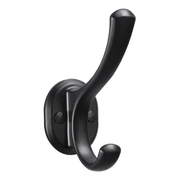 Creative Punch-Free Space Aluminum Single Hook Style Door Hook for Coat Storage Wholesale Wall Hooks Coat Racks