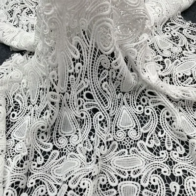 2023 Children Vintage Fabric Coconut Bow Design French Lace Fabric for Sewing