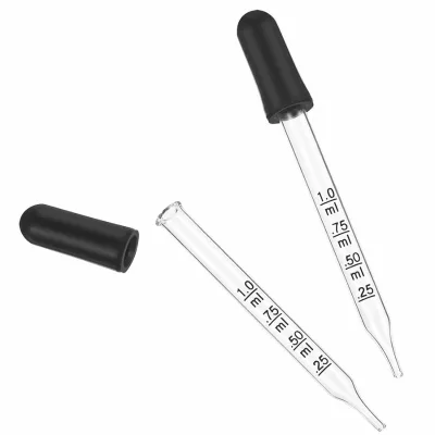 1ML Glass Dropper With Scale 30ML Dropper Bottle Glass Clear Glass Dropper Bottle
