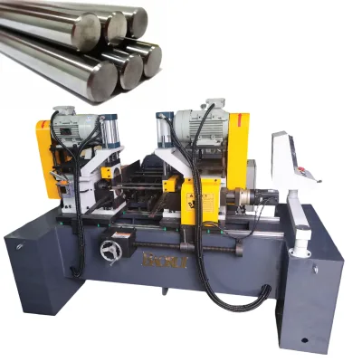 Automatic Double-Head Chamfering Machine Contracted Pipe Chipping Edger Automatic Feeding High Chamfering Machine