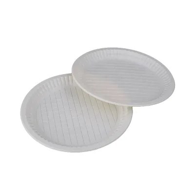 Eco Friendly  Disposable Cornstarch Plates Disposable Compostable Cornstarch Plastic Plates