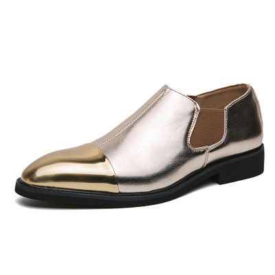 New High Quality chelsea Boots Women Big Size 38-46# Party Gold Chic Man Leather Shoes Pour Homme Italy Design Low Prices