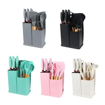 19-piece Kitchen Utensils Cooking Non Stick Silicone Kitchen Utensils Set