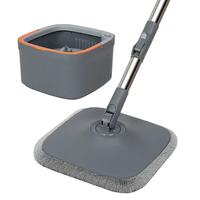 Large Flat Mop 360 Rotating Mop With Bucketeasy to Clean Bathroom, Bedroom, Kitchen, Floor Tiles, Mop Bucket, Magic   Mop Bucket