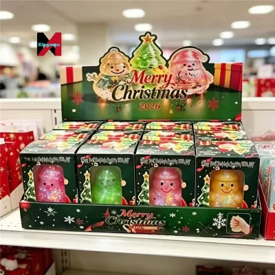 Wholesale of cross-border new best-selling Christmas decoration snowman Maltose Kneading fun stress-relieving toys