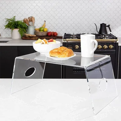 Transparent Acrylic Bay Window Desk Small Table Tea Table Minimalist Bedroom Bedside Low Table for Computer Desk