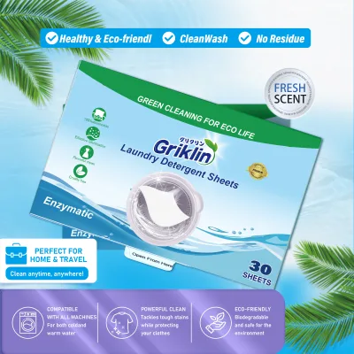 Disposable Solid Laundry Detergent Sheets & Tablets-Super Concentrated Lightweight Laundry Detergent Paper