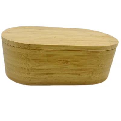 Eco-Friendly Custom Logo Bamboo Fiber Bento Box Food Grade Lunch Container for Office & Travel