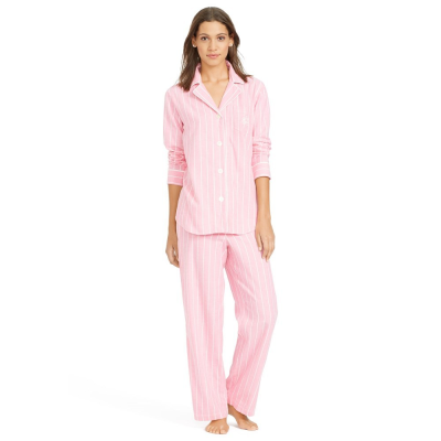 Women's pink and White the Striped Pajamas