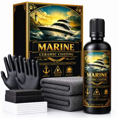 Marine Ceramic Coating Saltwater Aqua Wash Resistant Anti Corrosion Shield for Yacht and Boat Care 50ml