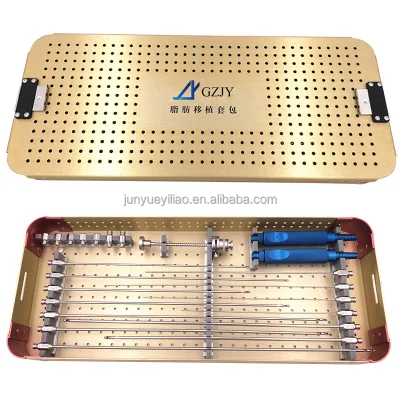 Luer Lock Fat Transfer Liposuction Cannulas Set Surgical Instruments for Syringe and Equitment