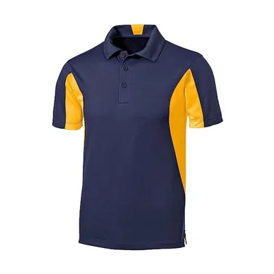 High Quality Men's Color Combination Sports Polo Shirt Custom logo Plain Golf T-shirts Streetwear Color Block Polo Shirt