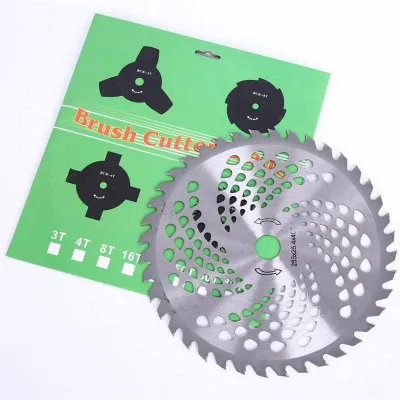 255mm 40T Brush Cutter Spare Parts Circular Blade Grass Cutting Saw Blade for Garden