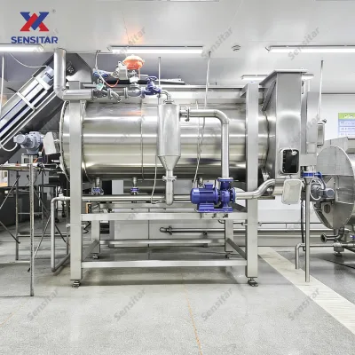 Precise Temperature Control Potato Blanching Machine Two Stage Spiral Blancher for Pre Fried French Fries