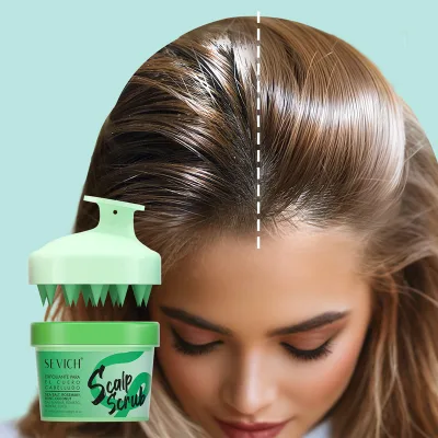For Scalp Scrub Oil Control Deep Cleaning Dandruff Treatment Tea Tree Scalp Exfoliator Moisturizing 2-in-1 Shampoo Scalp