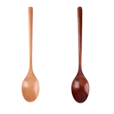Handmade Pure Natural Wooden Table Spoon Tableware for Eating Mixing Stirring