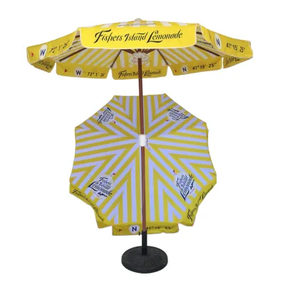 Heavy Duty High Quality Double Cover Waterproof Stainless Steel Patio Umbrella with Crank Open for Outdoor Use in Parks