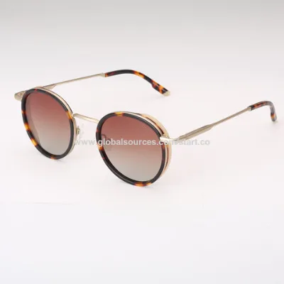 OEM available,women's Acetate Sunglasses round frame shape,UV 400 polarized lens, colors optional,CE, FDA approve