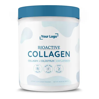 300g Natural Bovine Colostrum Supplement Meet Hydrolyzed Bone Collagen for Helps Maintain Healthy Skin Hair Nails Joints