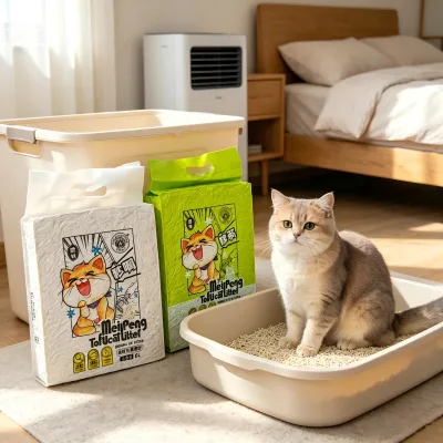 Multi Color Strip Shape Deodorant Function Block Urine Smell Spread Indoor Pet Supply Mixed Bulk Premium Tofu Cat Litter
