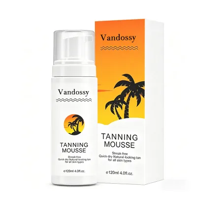 Divo OEM Private Label Ultra Dark Self Tanner Mousse 1hour Express Sunless Tanning Foam Golden Bronzing Glow Face&Body  Vegan