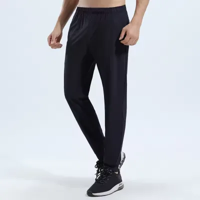 Nylon Spandex Fabric Apparel Stock Breathable Mens Pants Casual Outdoor Hiking Pants Slim Fit Tapered Men Pants