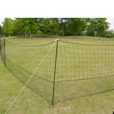 Chicken Farming Plastic PE Wire Mesh Poultry Electric Net with Fiberglass Post and Ground Peg
