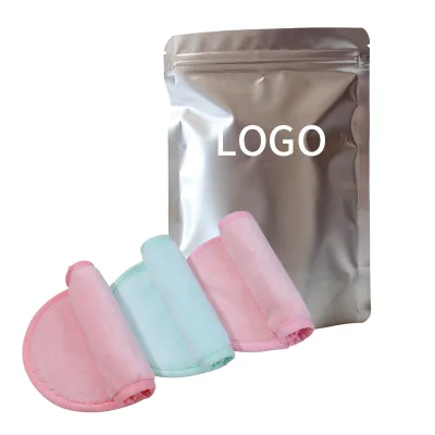 Private Label Reusable Removal Makeup Towel Microfiber Face Cleaning Towel Microfiber Makeup Remover Towel