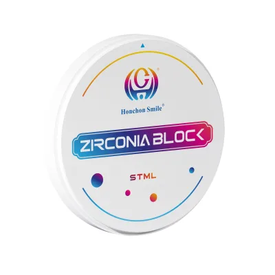 STML Milling Blocks Zirconia Dental Multy Layer Zirconium Disc 45% 1100mpa