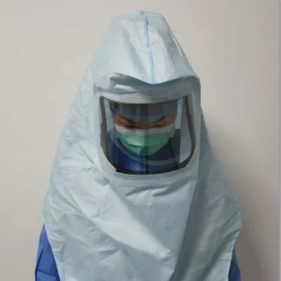 T5 Disposable Non-Woven Surgical Hood for Doctor Medical Surgery Blue 51gBVB EO Sterile