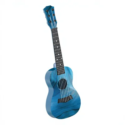 Unique Gift Choice Stylish Gradient Painted 6-String Ukulele Distinctive Look Birthday Present for Kids Wood Non-Electric