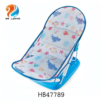 Cheap Price Foldable Soft Material Infant Bath Chair Newborn Bath Seat 3 Position Backrest Safety Bather