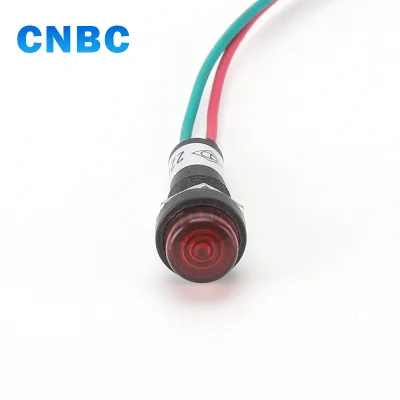 High Quality 10mm Diameter Water Heater Red Plastic pilot Light Led Indicator Light 220v With Wire