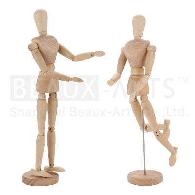 16 Inch Wooden Slices Artist Manikin Doll of Body Model Mannequin Teaching Resources Drawing Painting