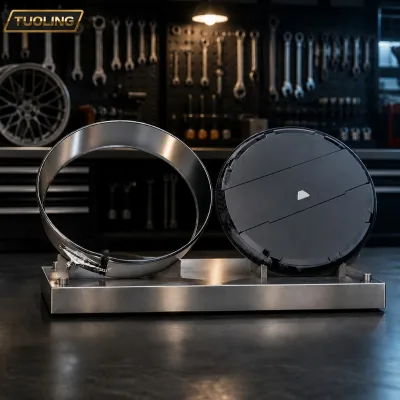 No Drill Spare Wheel Cover for Jetour T2 Accessories ABS Stainless Steel Lockable Rear Camera Compatible