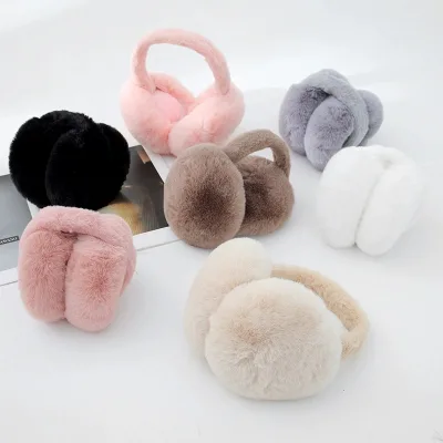Factory Direct Sale Wholesale Winter Warm Comfort Adjustable Band Furry Plush Faux Fur Ear Muffs for Women Ladies