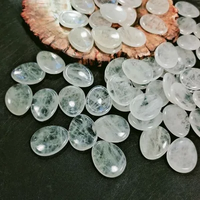 DIY Clear Quartz Worry Stones Multi Stones Available Crystal Healing Relax Stones Gift