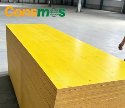 3900X500X27mm Thick 27mm Pine Core 3 Ply Shuttering Boards for Heavy Load Formwork