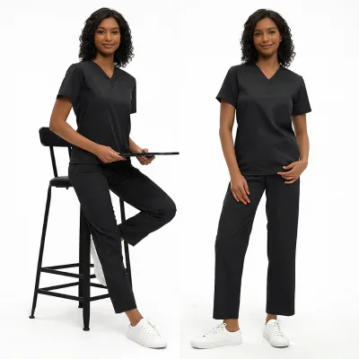Bangladesh China Factory Price Custom Logo Embroidery Cross-border Surgical Gowns Women's Nurse Uniforms Women's Nurse Uniforms