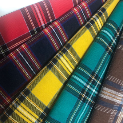 Classic Colorful Check Yarn Dyed Woven Polyester Cotton Fabric for Shirt Costume