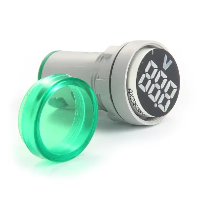 AD101-22VM 6V-600V Green Round Type Indicator Voltmeter Pilot Light