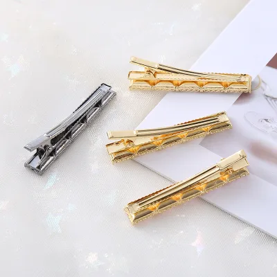 Modern Minimalim Sparkling Crystal Stone Hair Clip Elegant Girls Sparkling Alligator Metal Hairpins