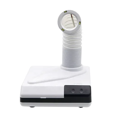 60W Portable Desktop Nail Dust Collector Extractor Machine Dental Lab Vacuum Cleaner With LED Light