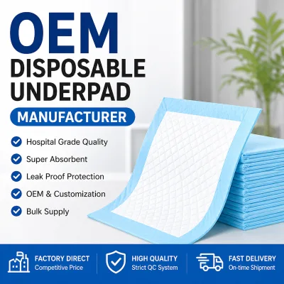 Hako Eco-friendly Large Disposable Medical Super Absorbent 2 Ply Nursing Pants Protection Pee Pads Fluff Pulp Material Underpads