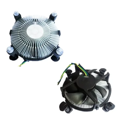 Low Priced Intel Lga1150 11511155 1156 1200 I3 I5 CPU Cooler Fan Black Aluminium Heatsink Fins Great for Fans & Cooling