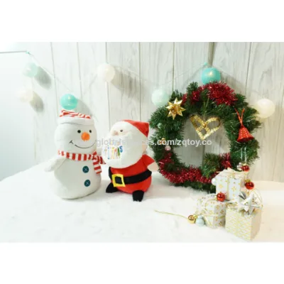 Plush toy Christmas doll holiday gift music toy glow in dark