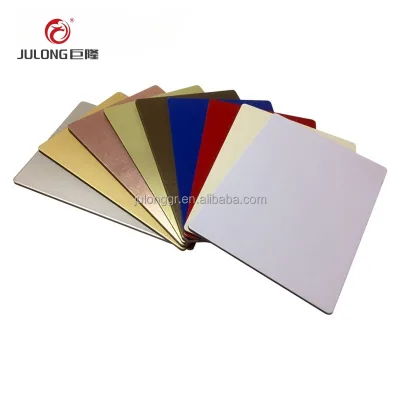 3 mm 4mm golden color brushed aluminum composite panel acp sheet reynobond aluminum composite panel